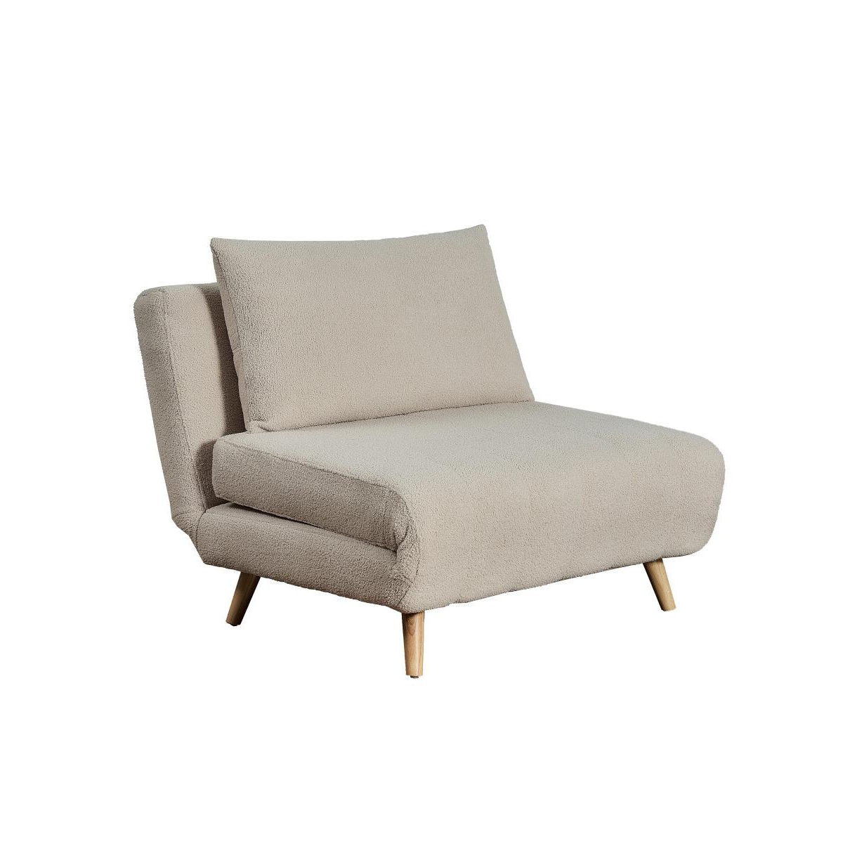 Merrick Lane Celine Convertible Trifold Sleeper Chair With Channel