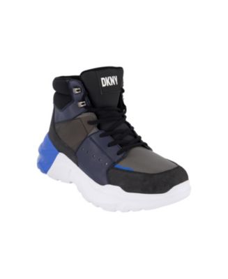 DKNY Men\'s Mixed Media Two Tone Lightweight Sole Hi Top Sneakers boots - size 11 Dkny Men main image 2