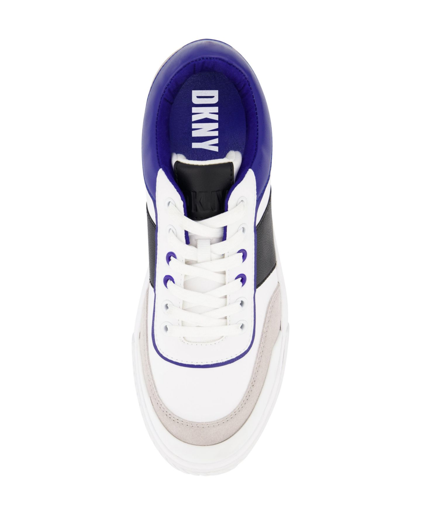 Мужские кроссовки DKNY Low Top Two Tone Branded Sole Lace Up, цвет: Белый — фото 4