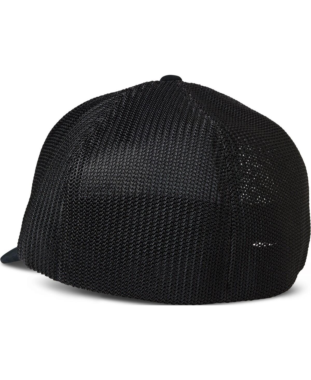 Shop Fox Men's  Black Turnout Mesh Flexfit Flex Hat