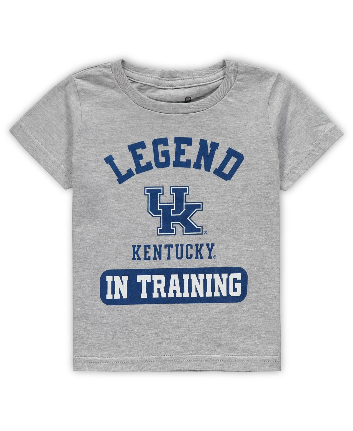 Outerstuff Babies' Toddler Boys And Girls Heathered Gray Kentucky Wildcats Legend Trainer T-shirt In Heather Gray