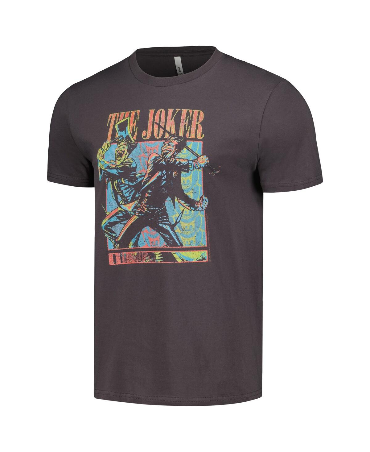 Shop Mad Engine Men's And Women's  Charcoal Batman Double Joker T-shirt