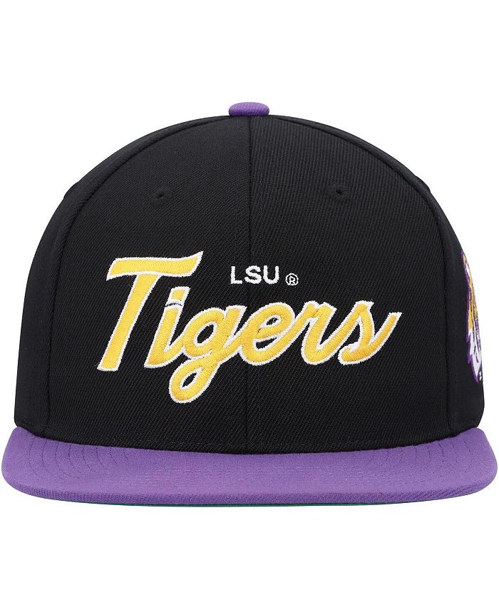 Mitchell & Ness Men's Black LSU Tigers Team Script 2.0 Snapback Hat ...