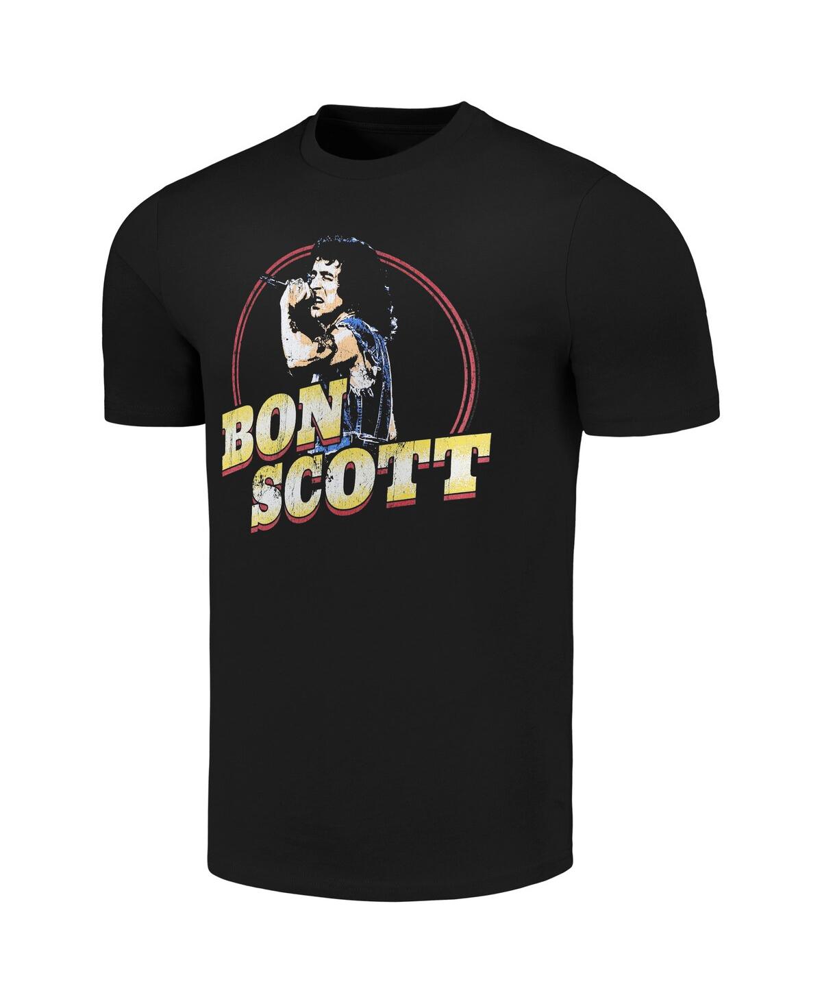 Shop American Classics Men's Black Bon Scott Gold Name T-shirt