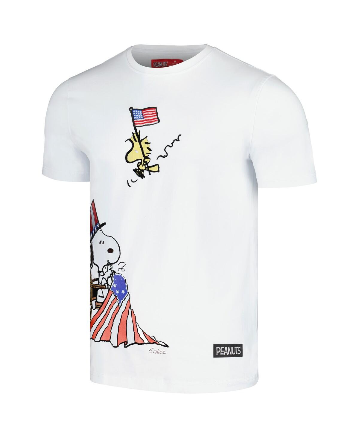 Shop Freeze Max Men's  White Peanuts July 4th T-shirt