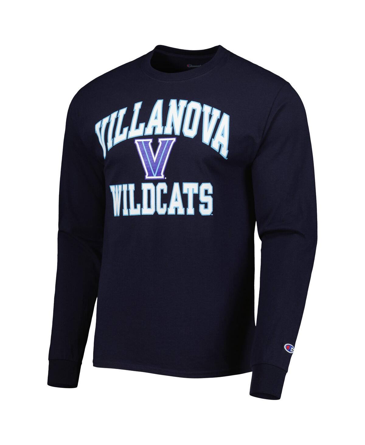Men's ChampionVillanova Wildcats High Motor Long Sleeve T-shirt - Navy