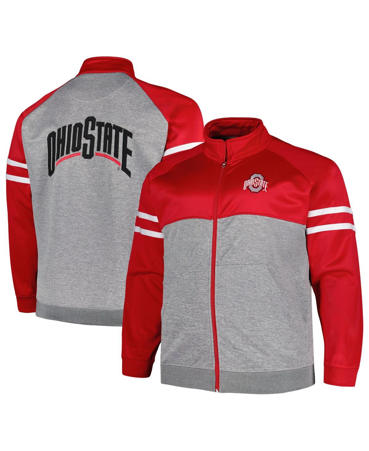 Shop Profile Men's  Scarlet Ohio State Buckeyes Fleece Full-zip Jacket