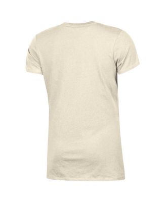 Women's Cream Distressed Cincinnati Bearcats Classic T-shirt