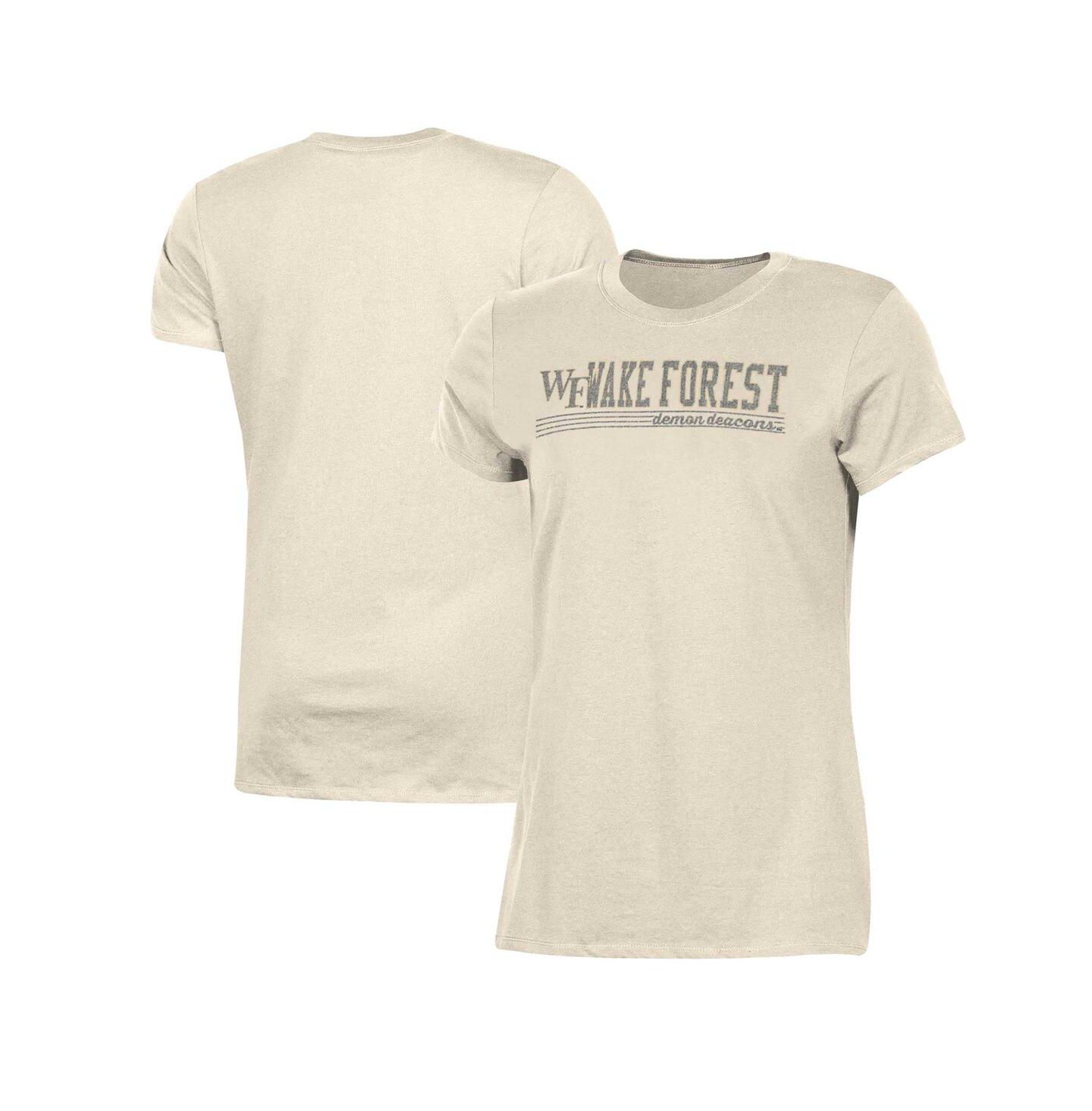 Женская футболка Champion Cream Distressed Wake Forest Demon Deacons Classic — фото 1