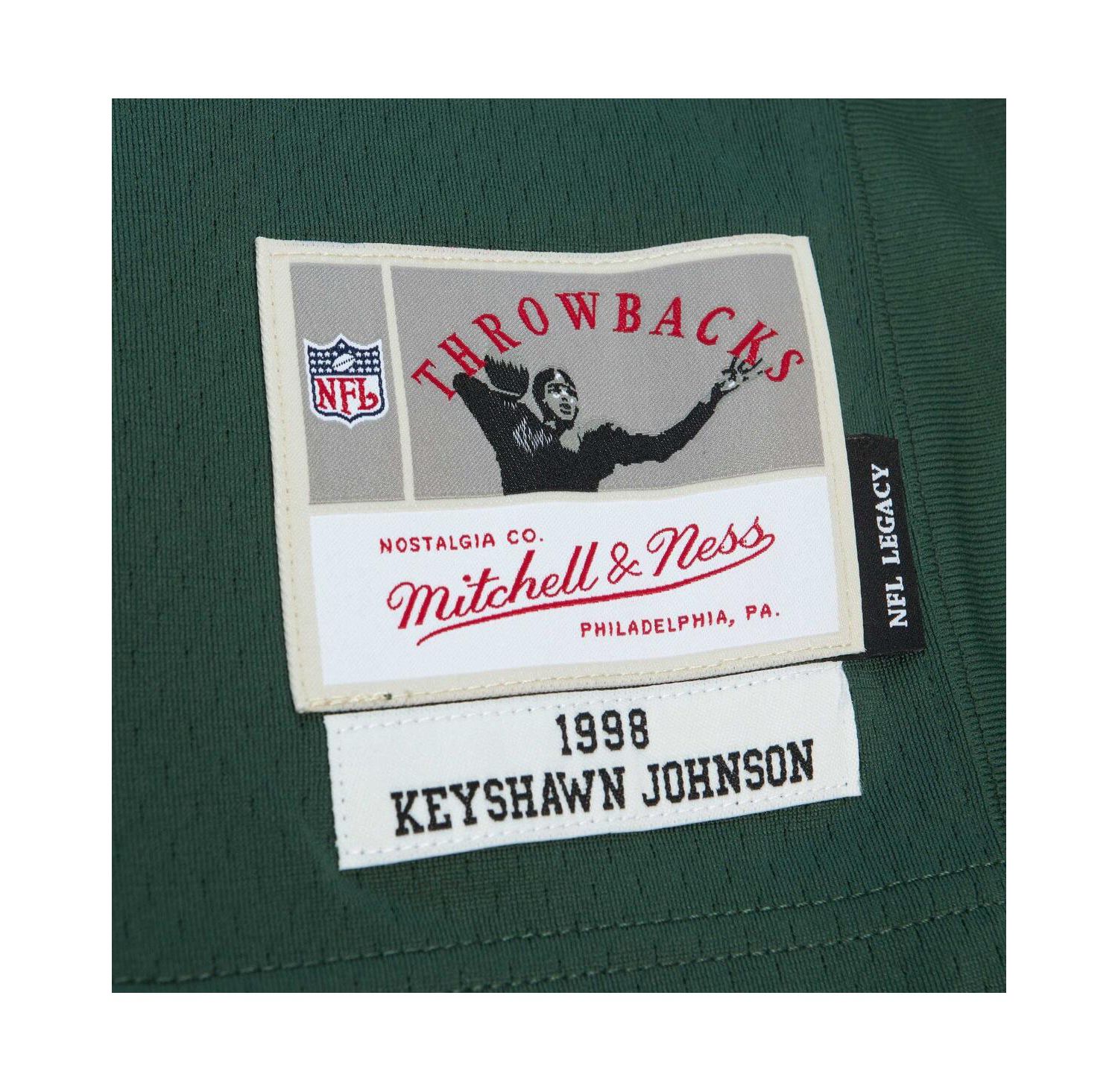 Men's Keyshawn Johnson Green New York Jets 1998 Legacy Replica Jersey