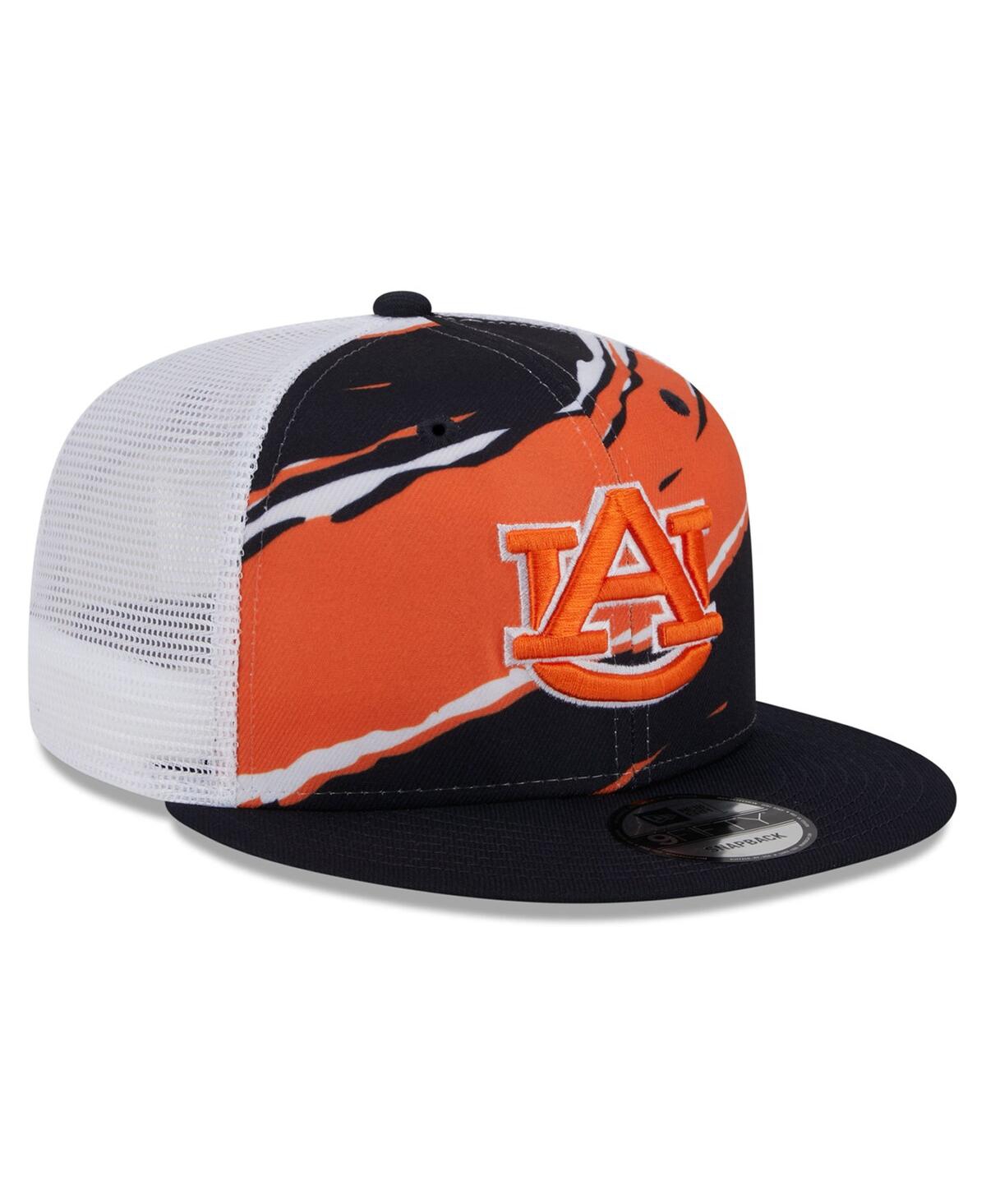 New Era Navy Auburn Tigers Tear Trucker 9fifty Snapback Hat In Navy