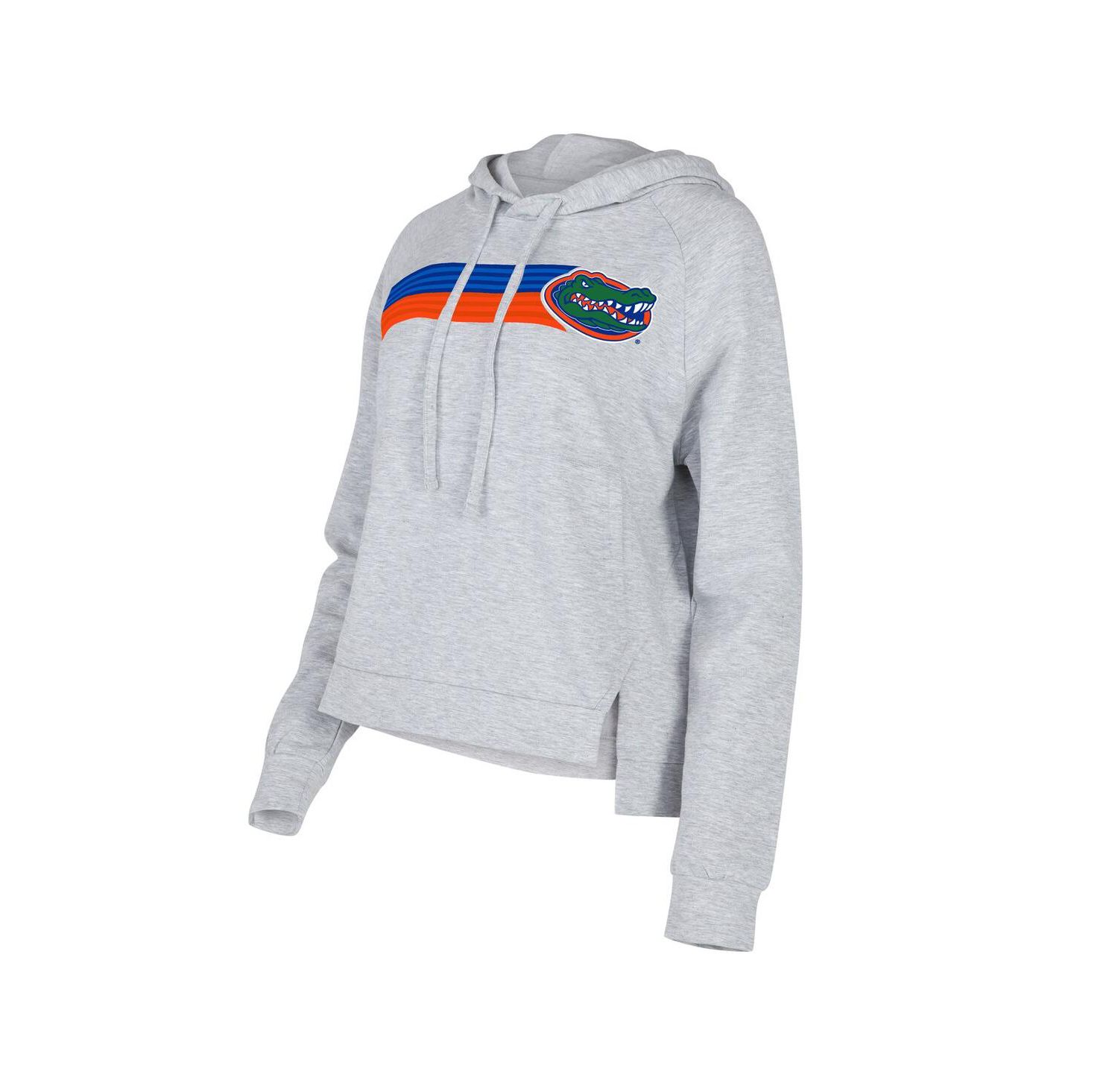 Women's Gray Florida Gators Cedar Tri-Blend Raglan Pullover Hoodie