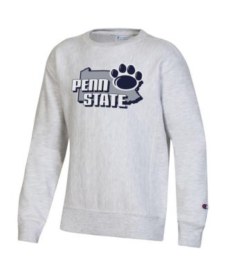 Big Boys Heather Gray Penn State Nittany Lions Reverse Weave Pullover Sweatshirt