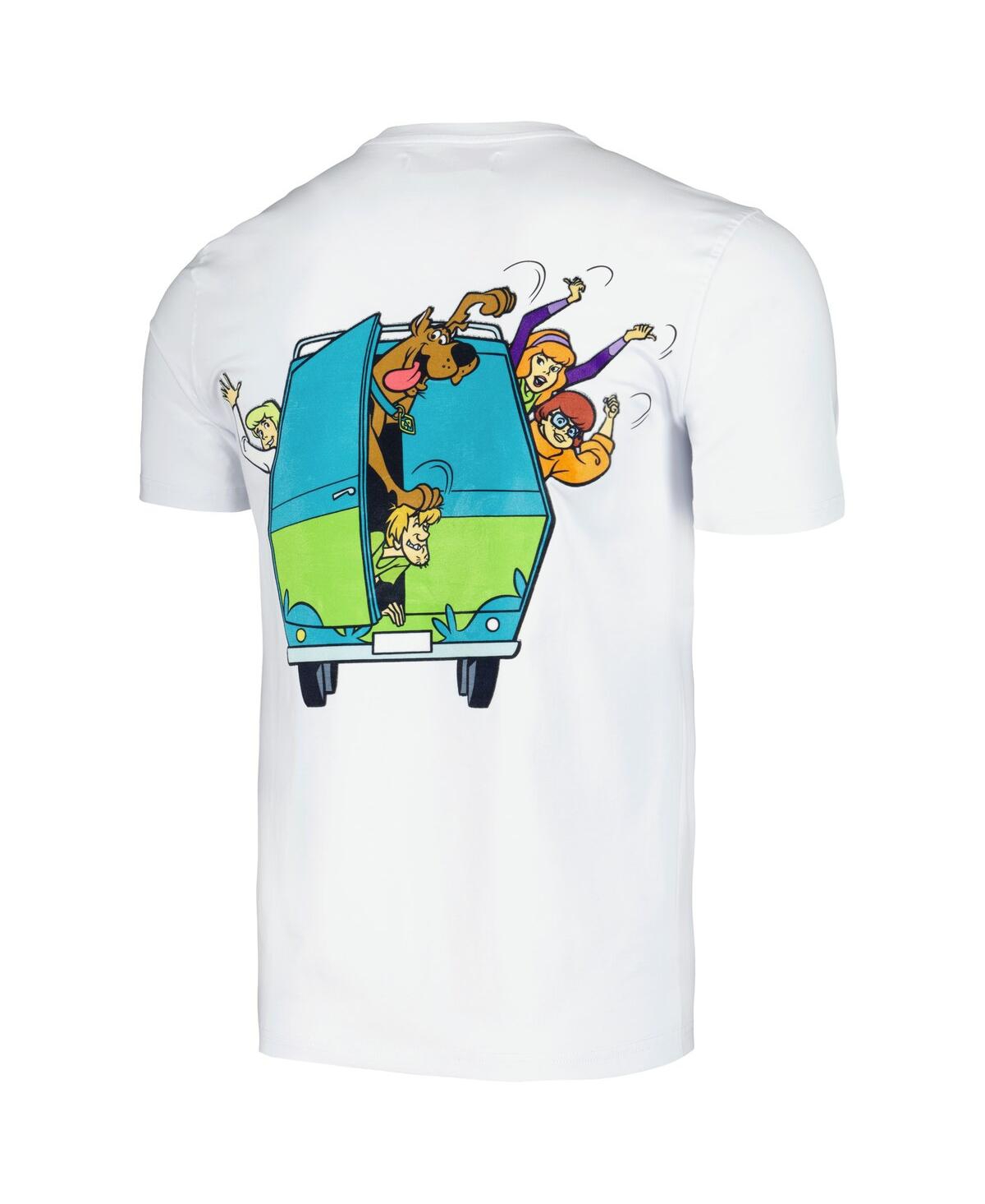Shop Freeze Max Men's And Women's  White Scooby-doo Mystery Machine T-shirt