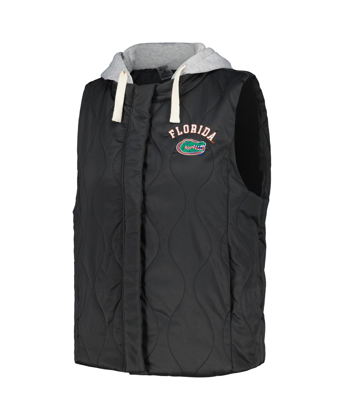 Shop Gameday Couture Women's  Black Florida Gators Headliner Full-snap Hooded Puffer Vest