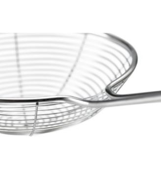 Nest Fusion Compact 3-Piece Wok Silicone Turner, Silicone Spoon and Wire Skimmer Set