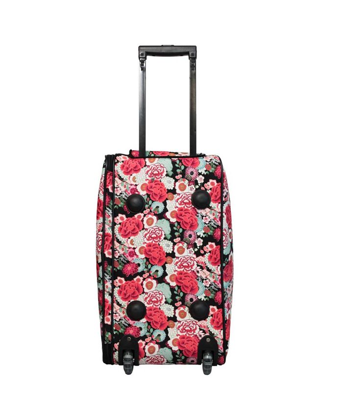 World Traveler Floral 21-Inch Carry-On Rolling Duffel Bag - Macy's