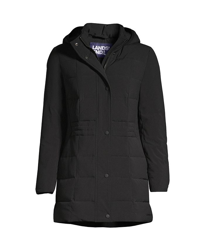 Lands' End Petite Quilted Stretch Down Coat Macy's