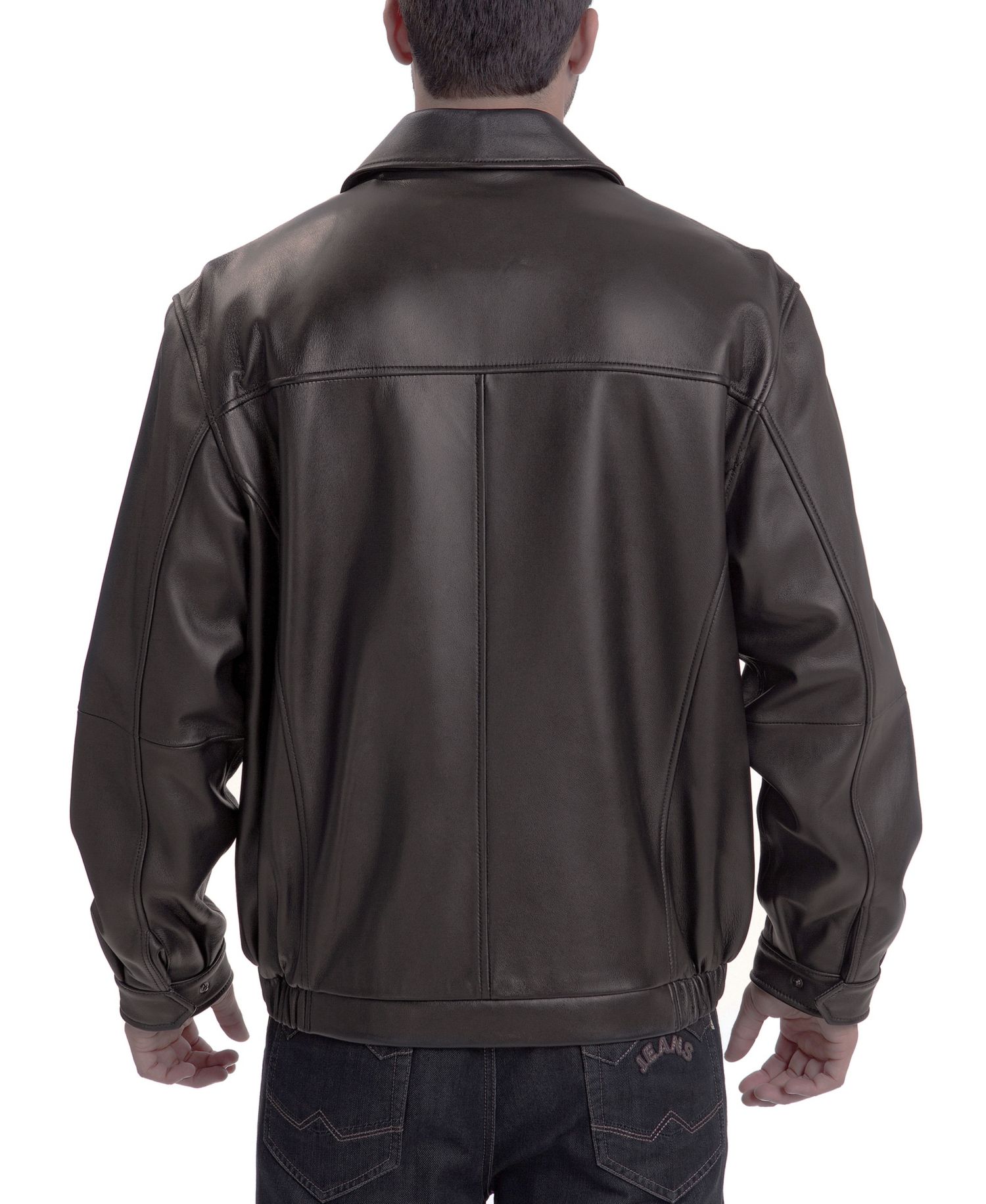 Men's Men Derrick Leather Bomber Jacket