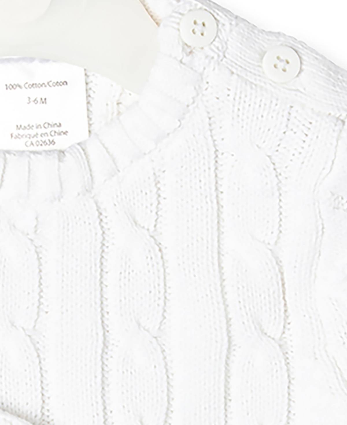 Baby Mode Signature Baby Boys or Baby Girls Long Sleeved Cable Knit Coverall