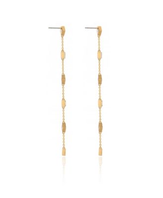 Geometric Linear 18K Gold Plated Earrings