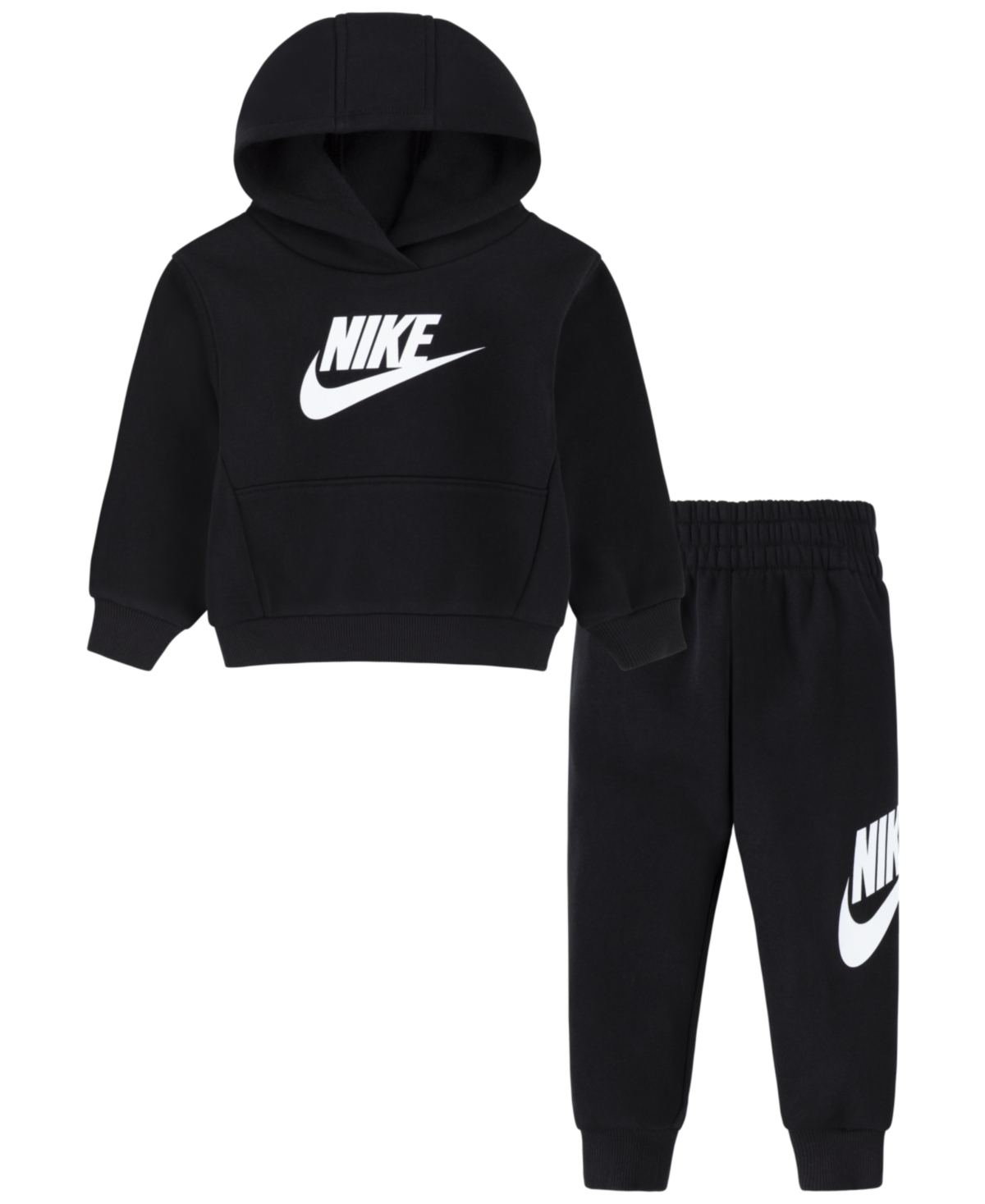 Nike Baby Boys Club Fleece Hoodie and Pants, 2 Piece Set - Black