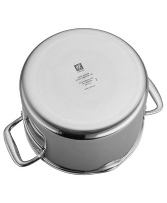 Clad CFX 8-Qt. Stock Pot with Strainer Lid and Pouring Spouts