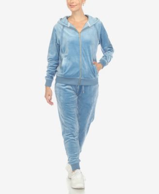 Women's Velour Tracksuit Loungewear 2-Piece Set