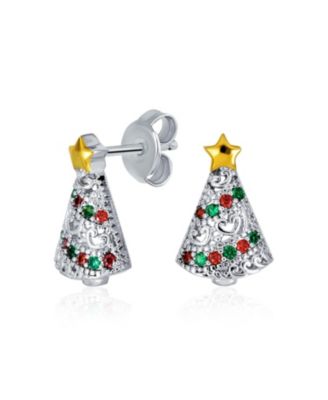 Filigree Christmas Tree with Star Earrings Filigree Christmas Tree with Star Earrings