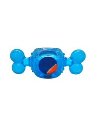 Candy-Inspired TPR Squeaky Tennis Ball Dog Toy - Durable, Fun and Promotes Oral Health - Blue