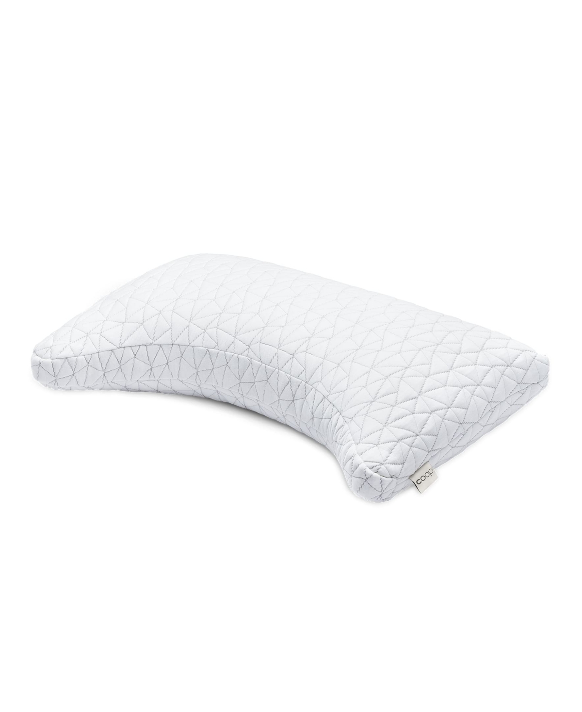 Shop Coop Sleep Goods The Original Crescent Adjustable Memory Foam Pillow, Queen In White