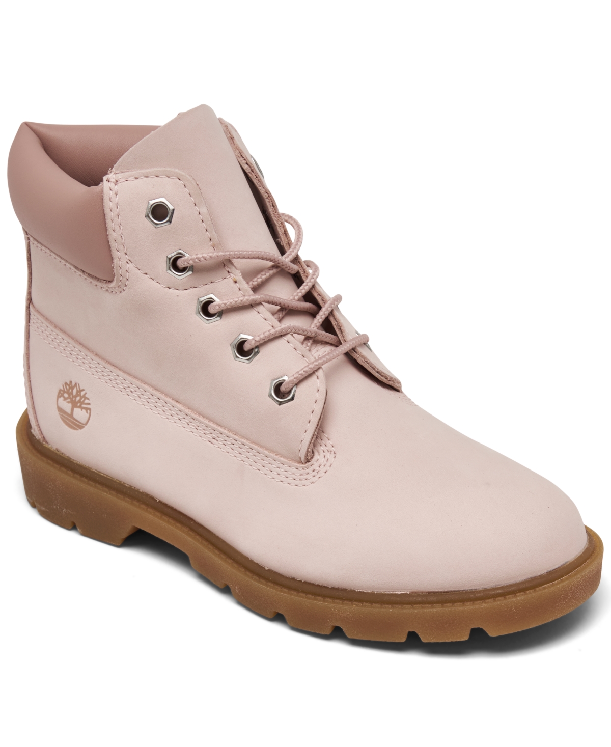 Timberland Kids' Little Girls 6" Classic Water-resistant Boots From Finish Line In Chintz Rose