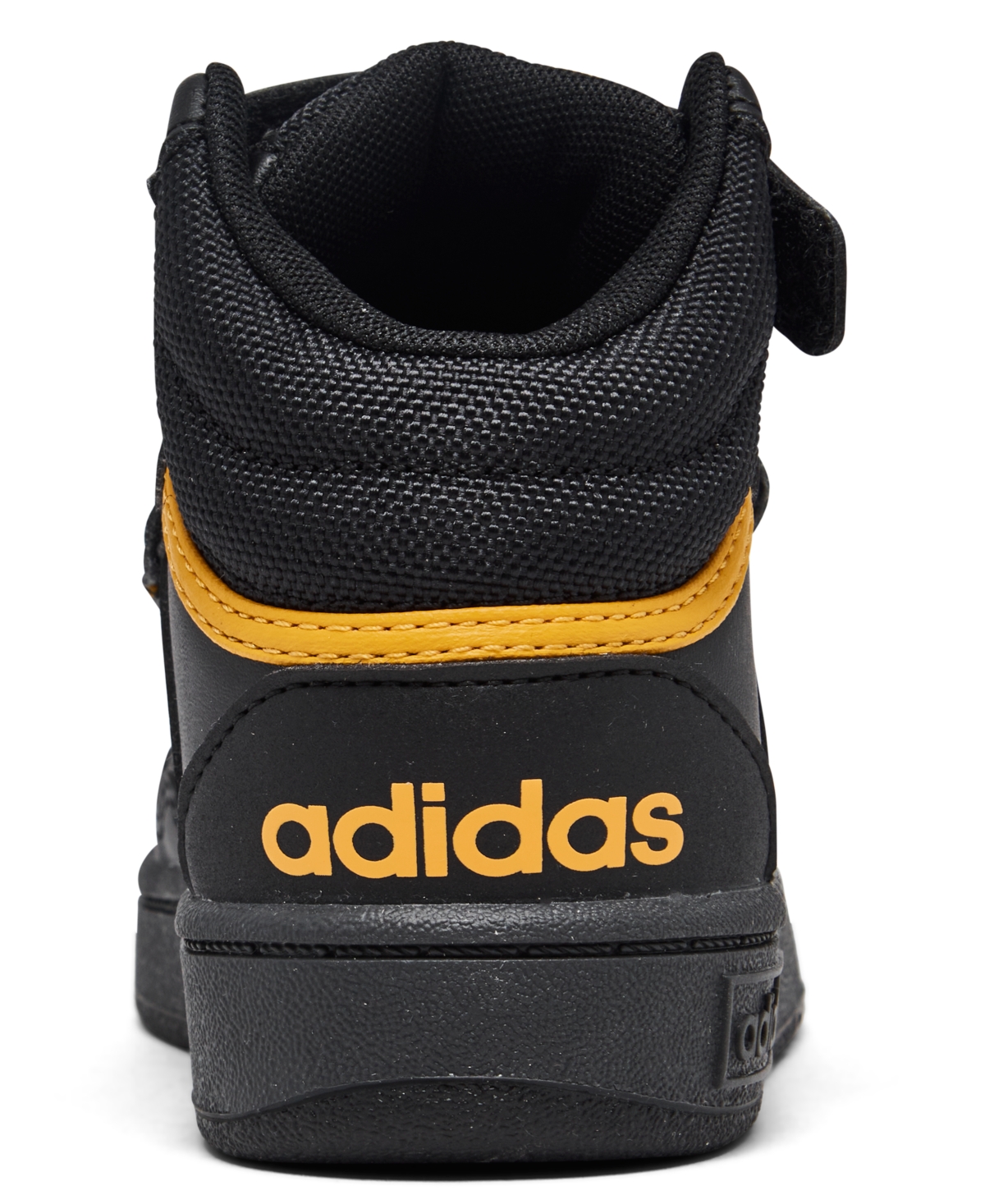 Shop Adidas Originals Toddler Kids Hoops Mid 3.0 High Top Adjustable Strap Basketball Sneakers From Finish Line In Core Black,white