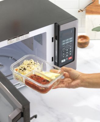 Glass Meal Prep Containers 3-Compartments, Set of 5