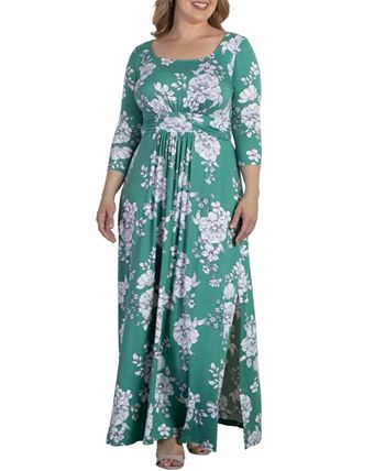 Kiyonna Women's Whimsy Ruffled Midi Wrap Dress - Plus & Missy Sizes, Cocktail & Wedding Guest Dress - View #10