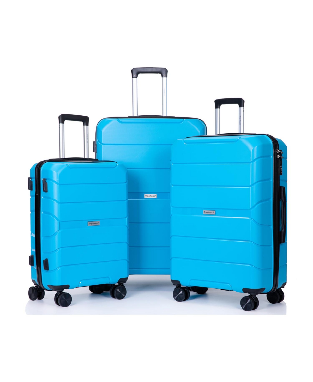 Simplie Fun Hardshell Suitcase Spinner Wheels Pp Luggage Sets