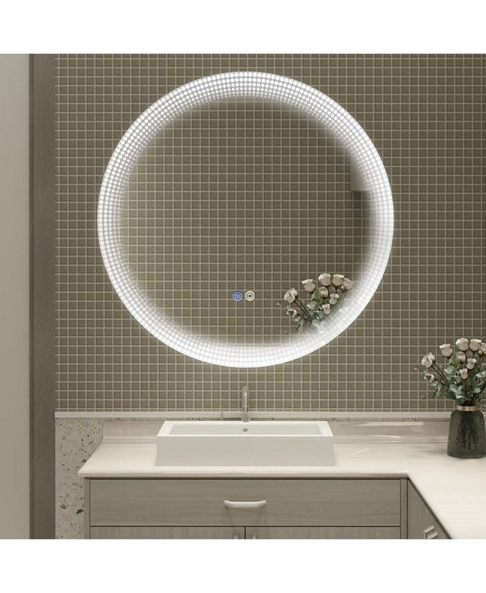 Simplie Fun 30 Inch SwitchHeld Memory LED Mirror, WallMounted Vanity