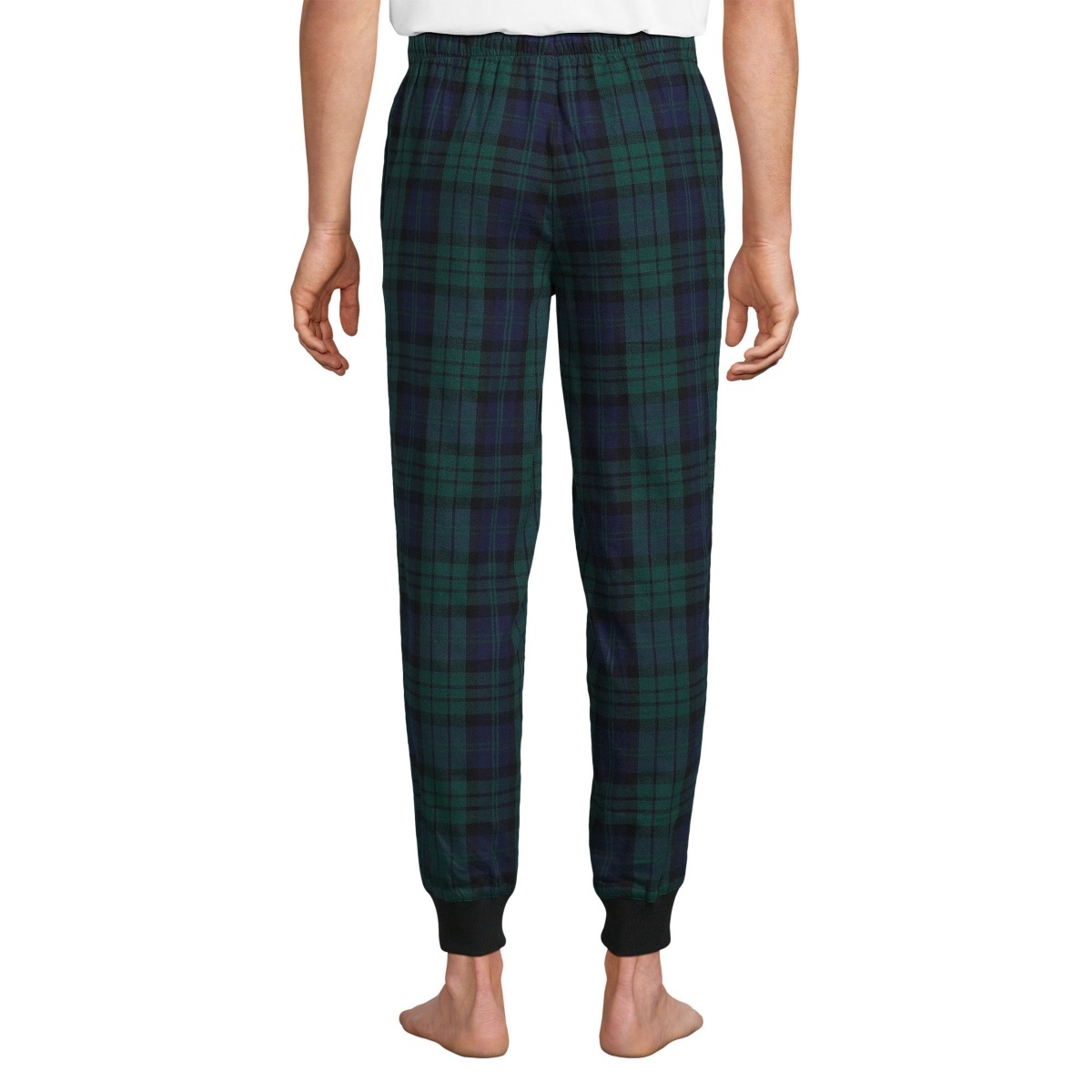 Lands' End Big & Tall Flannel Jogger Pajama Pants