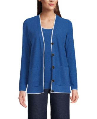 Lands end cotton cardigan best sale