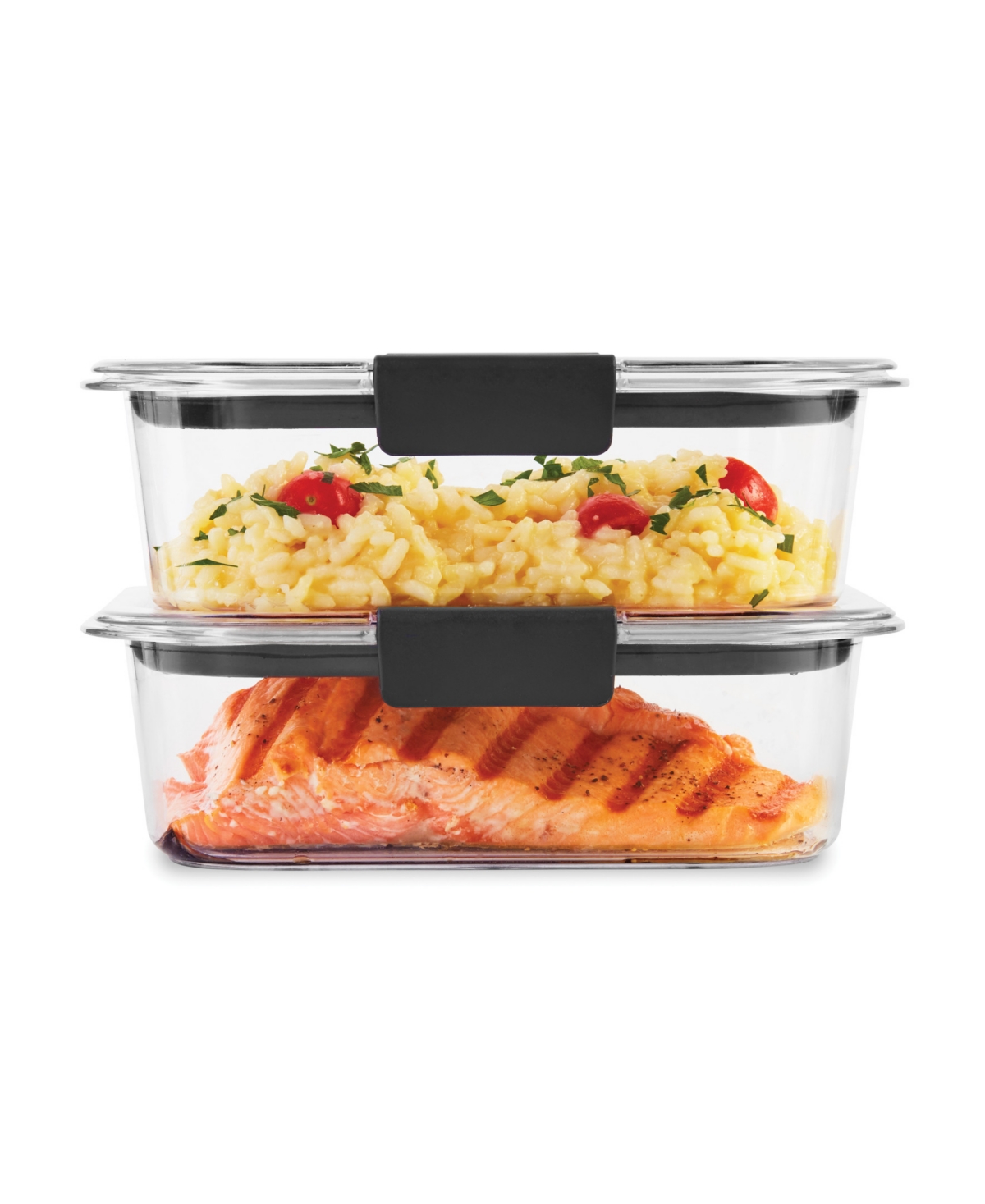 Rubbermaid 2 Piece Brilliance 3.2 Cup Food Storage Container Set In Clear
