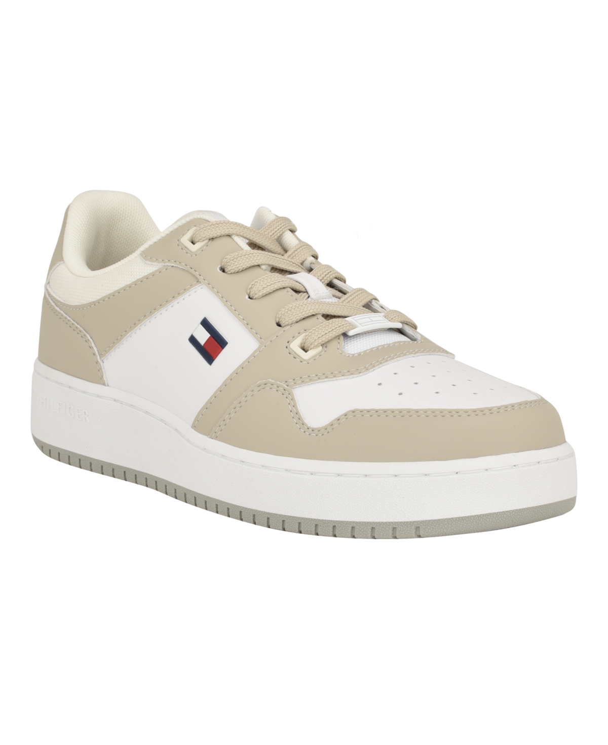 Tommy Hilfiger Men's Krane Lace Up Fashion Sneakers In Light Natural,white