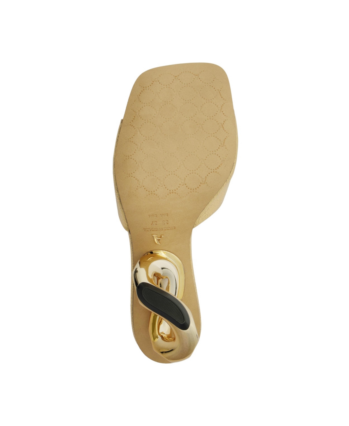 Arezzo Women's Brielle High Geometric Sandals - Gold - Manmade