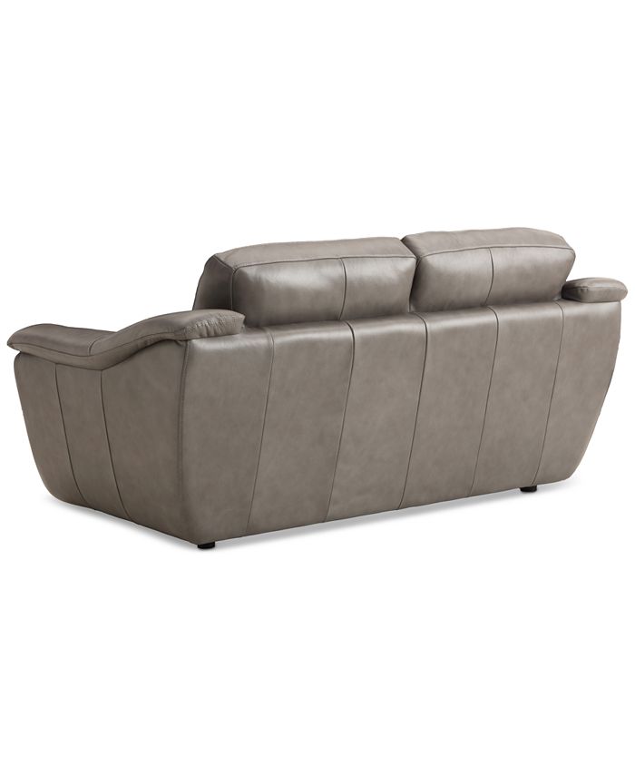 Furniture Jennard 71" Leather Loveseat, Created for Macy's Macy's