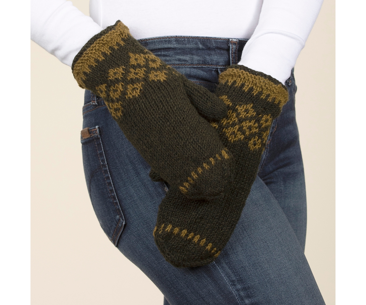 Feelgoodz Women s Artisan Hand-Knit Vail Winter Wool Mitten