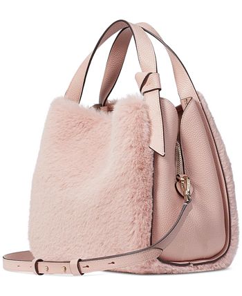 kate spade new york Faux Fur Exterior Brown Bags & Handbags for