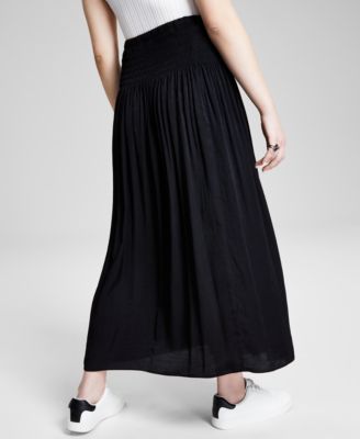 Women's Smocked Waist Maxi Skirt