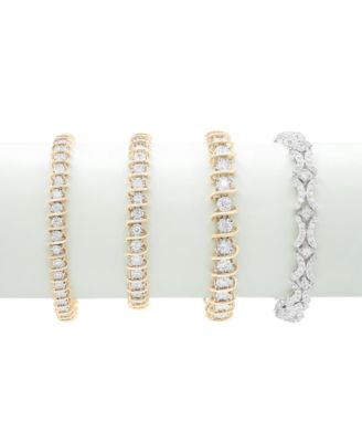 Diamond Tennis Bracelet (5 ct. t.w.) in 10k Gold, Created for Macy's