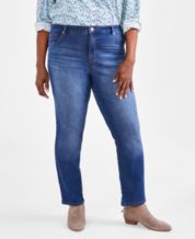 GOGO Jeans Girls DARK WASH Super High Rise Rip & Repair Curvy Jeggings 3