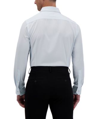 Men's Slim-Fit Motif-Print Dress Shirt