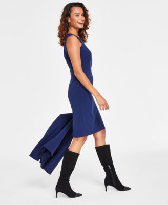 Collarless Dress Suit Set, Regular & Petite